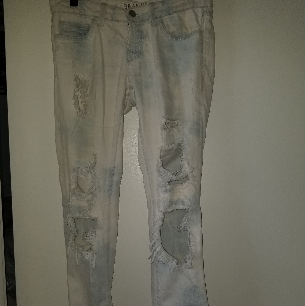 JBrand Jeans, NWOT, size 25. Light blue, bleached